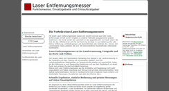 Desktop Screenshot of laser-entfernungsmesser.org